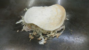 お好み焼きが出来るまで～蒸し焼き～